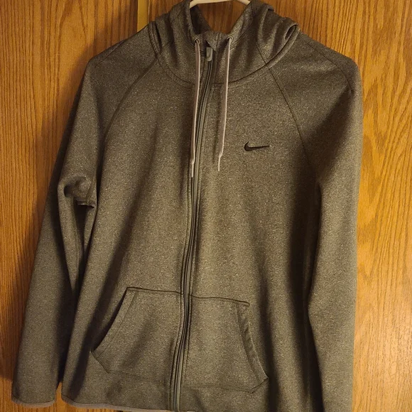 Nike Hoodie Jacket Therma Fit | Grey | Full-Zip | Fleece | Fitness Hoodie - Picture 2 of 6